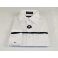 Mens Milani dress shirt cotton Blend easy wash long sleeves white French Cuffs - J.Valintin Men's Wear Legend - 19651