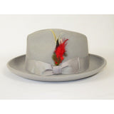 Men's Milani Wool Fedora Hat Soft Crushable Lined FD219 Light Gray - J.Valintin Men's Wear Legend - FD219 - Lt gray - S