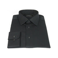 Mens Mondego 100% Cotton Dress Formal Classic shirt Long Sleeves sn300 black New - J.Valintin Men's Wear Legend - 4257