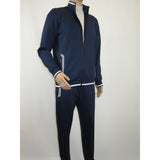 Men's Monte Carlo Turkey Jogging Suit 2pc Jump Set Stretchable 95209 Navy Blue - J.Valintin Men's Wear Legend - 95209 - Navy - M