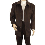 Men's Pea Top Coat Veronesi Wool Cashmere ARNO Brown 46 Regular - J.Valintin Men's Wear Legend - 22545