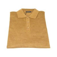 Mens PRINCELY Soft Merinos Wool Sweater Knits Lightweight Polo 1011 - 40 Cognac - J.Valintin Men's Wear Legend - 96594