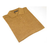 Mens PRINCELY Soft Merinos Wool Sweater Knits Lightweight Polo 1011 - 40 Cognac - J.Valintin Men's Wear Legend - 96594