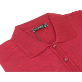 Mens PRINCELY Soft Merinos Wool Sweater Knits Lightweight Polo 1011 - 40 Cranberry - J.Valintin Men's Wear Legend - 96614