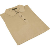 Mens PRINCELY Soft Merinos Wool Sweater Knits Lightweight Polo 1011 - 40 Tan Camel - J.Valintin Men's Wear Legend - 96598