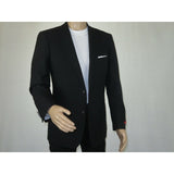 Men's RENOIR Classic Blazer Jacket 100% Wool Single breasted Notch 509 - 1 Black - J.Valintin Men's Wear Legend - 21566