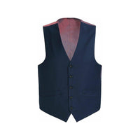 Men's RENOIR Vest Wool 140's Adjustable, Two Pockets 508 - 19 Navy Blue - J.Valintin Men's Wear Legend - 80059