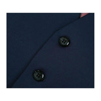 Men's RENOIR Vest Wool 140's Adjustable, Two Pockets 508 - 19 Navy Blue - J.Valintin Men's Wear Legend - 80059