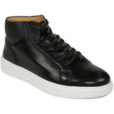 Men's Santino Luciano Ankle High Top Comfort Sneaker Dress Boot S - 2452 Black - J.Valintin Men's Wear Legend - S2452 - Black - 8.5