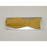 Men's Self Bow Tie By Hand J.Valintin Collection Solid Satin #92548 Gold - J.Valintin Men's Wear Legend - 92548