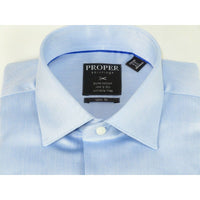 Men's Shirt Christopher Lena PROPER 100% Cotton Wrinkle Free p720ttsr Blue Slim - J.Valintin Men's Wear Legend - 92455