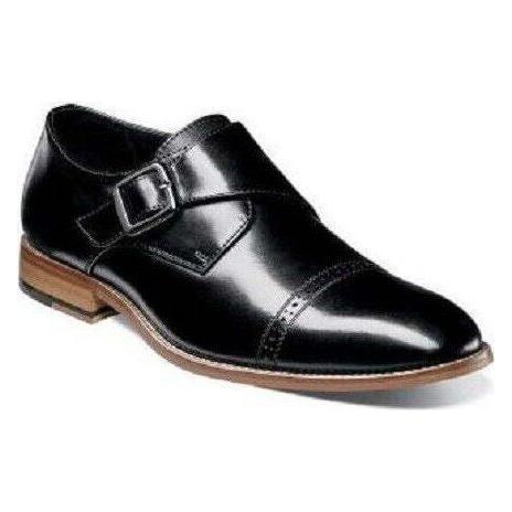 Mens Shoes Stacy Adams Desmond Monk Strap Black Leather 25162 - 001 - J.Valintin Men's Wear Legend - 25162_001_7_M