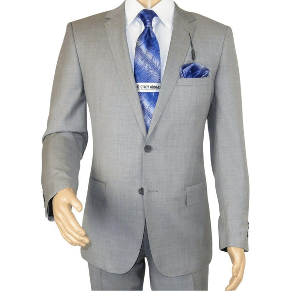 Men's Soft Wool Cashmere Light Gray Business Suit Giorgio Cosani 900 - 03 Gray New - J.Valintin Men's Wear Legend - 16691