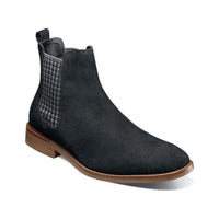 Men's Stacy Adams Gabriel Plain Toe Chelsea Boot Black Suede Dressy 25625 - 008 - J.Valintin Men's Wear Legend - 25625 - 008_7