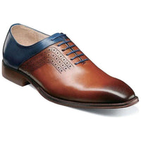 Men's Stacy Adams Halloway Plain Toe Oxford Shoes Leather Cognac Multi 25585 - 229 - J.Valintin Men's Wear Legend - 25585 - 229_7