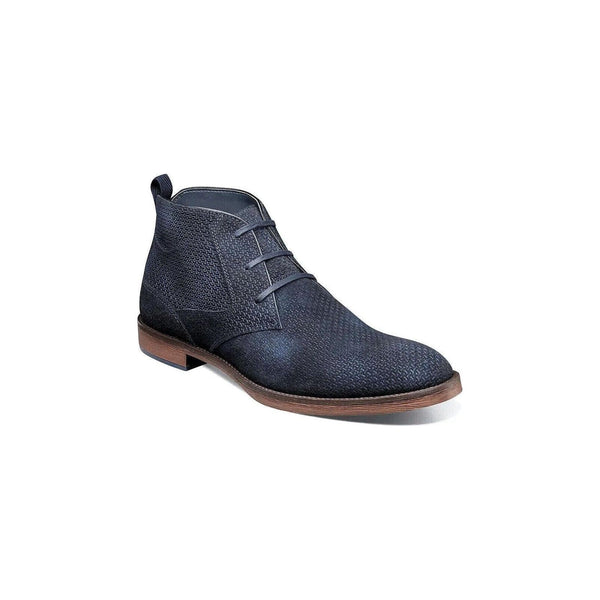 Men's Stacy Adams Kyron Plain Toe Chukka Boot Suede Navy Multi 25545 - 492 - J.Valintin Men's Wear Legend - 25545 - 492_7