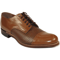 Men's Stacy Adams Madison Shoes Cap Toe Lace Up 00905 - 224 Oak Brown - J.Valintin Men's Wear Legend - 18317