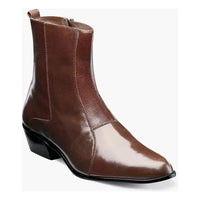 Men's Stacy Adams Santos Side Zip Boot Soft Leather Cognac 24855 - 221 - J.Valintin Men's Wear Legend - 24855 - 221 - 6