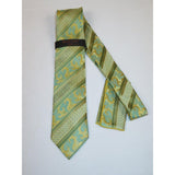 Mens Steven Land 100% Woven Silk Big Knot Tie and Hankie Set BW2426 - 06 Green - J.Valintin Men's Wear Legend - BW2426 - 06