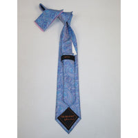 Mens Steven Land 100% Woven Silk Big Knot Tie and Hankie Set BW2436 - 16 - J.Valintin Men's Wear Legend - BW2436 - 16