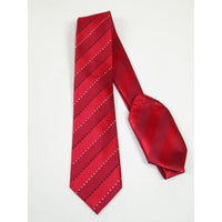 Mens Steven Land Density 100% Satin Silk Crystal Tie/Hankie Set CR27 - 05 Red - J.Valintin Men's Wear Legend - CR27 - 05