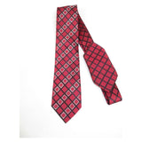 Mens Steven Land Density 100% Satin Silk Crystal Tie/Hankie Set CR29 - 05 Red - J.Valintin Men's Wear Legend - CR29 - 05