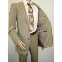 Men's Suit by Giorgio Cosani Textured Wool/Cashmere Blend 901 - 14 Beige 40 Long - J.Valintin Men's Wear Legend - 30114