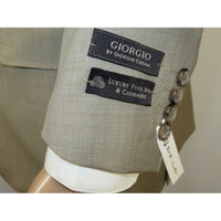 Men's Suit by Giorgio Cosani Textured Wool/Cashmere Blend 901 - 14 Beige 40 Long - J.Valintin Men's Wear Legend - 30114