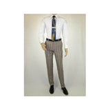 Mens Suit by RENOIR English Plaid Window Pane European Business 291 - 5 Beige blue - J.Valintin Men's Wear Legend - 32127