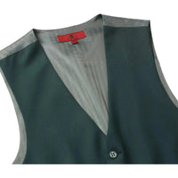 Men's Suit Separate Vest V - neck Adjustable Strap 5Button 2Pockets 201 - 9 Green - J.Valintin Men's Wear Legend - 201 - 9 - Green Vest - 36