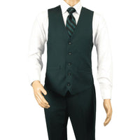 Men's Suit Separate Vest V - neck Adjustable Strap 5Button 2Pockets 201 - 9 Green - J.Valintin Men's Wear Legend - 201 - 9 - Green Vest - 36