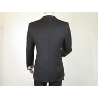 Men's Suit Wool Cashmere Georgio Cosani Two Buttons 910 - 04 Gray Pinstripe - J.Valintin Men's Wear Legend - 16767