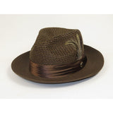 Men's Summer Spring Braid Straw style Hat by BRUNO CAPELO JULIAN JU918 Brown - J.Valintin Men's Wear Legend - Ju918 - Brown - S