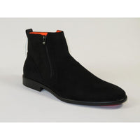 Men's TAYNO Chelsea Chukka Soft Micro Suede Zip up Boot Coupe S Black - J.Valintin Men's Wear Legend - Coupe S - Black - 9