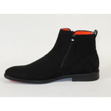 Men's TAYNO Chelsea Chukka Soft Micro Suede Zip up Boot Coupe S Black - J.Valintin Men's Wear Legend - Coupe S - Black - 9