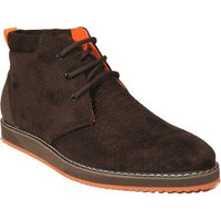 Mens Tayno Modern Chukka Boot Micro Suede Soft Comfortable Cushion Troupe Brown - J.Valintin Men's Wear Legend - 99513