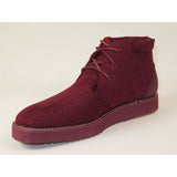 Mens Tayno Modern Chukka Boot Micro Suede Soft Comfortable Cushion Troupe Wine - J.Valintin Men's Wear Legend - 99532