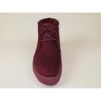 Mens Tayno Modern Chukka Boot Micro Suede Soft Comfortable Cushion Troupe Wine - J.Valintin Men's Wear Legend - 99532