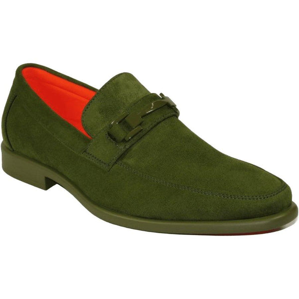 Men's TAYNO Shoes Soft Micro Suede Slip - on Loafer THE CAPRIO S Green - J.Valintin Men's Wear Legend - Caprio S - Green - 9