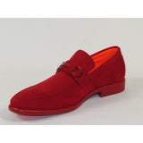 Men's TAYNO Shoes Soft Micro Suede Slip - on Loafer THE CAPRIO S Red - J.Valintin Men's Wear Legend - Caprio S - Red - 9