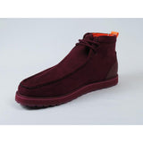 Men's TAYNO Wallabee Style Chukka Boots Soft Micro Suede MOJAVE S Wine - J.Valintin Men's Wear Legend - Majove S - Wine - 9