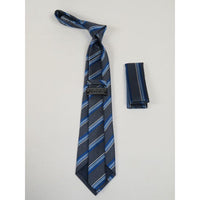 Men's Tie and Hankie Set Soft Microfiber Silky Vito Rofolo by J.Valintin VTR - 11 - J.Valintin Men's Wear Legend - VTR - 11