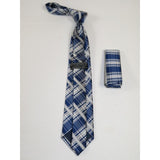 Men's Tie and Hankie Set Soft Microfiber Silky Vito Rofolo by J.Valintin VTR - 20 - J.Valintin Men's Wear Legend - VTR - 20