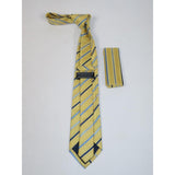 Men's Tie and Hankie Set Soft Microfiber Silky Vito Rofolo by J.Valintin VTR - 39 - J.Valintin Men's Wear Legend - VTR - 39