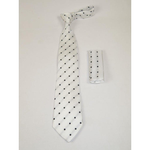 Men's Tie and Hankie Set Soft Microfiber Silky Vito Rofolo by J.Valintin VTR - 51 - J.Valintin Men's Wear Legend - VTR - 51