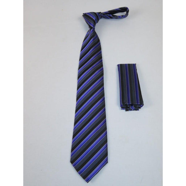 Men's Tie and Hankie Set Soft Microfiber Silky Vito Rofolo by J.Valintin VTR - 53 - J.Valintin Men's Wear Legend - VTR - 53