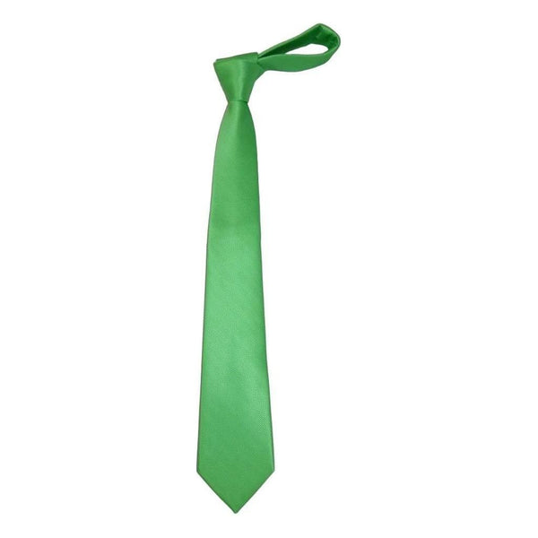 Mens Tie ZENIO By Stacy Adams Slim Narrow Twill Woven Soft Silky Z1 Apple Green - J.Valintin Men's Wear Legend - 24755