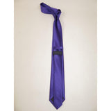 Mens Tie ZENIO By Stacy Adams Slim Narrow Twill Woven Soft Silky Z15 Purple - J.Valintin Men's Wear Legend - 24769