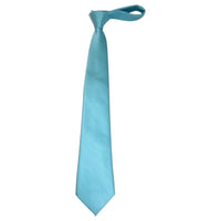 Mens Tie ZENIO By Stacy Adams Slim Narrow Twill Woven Soft Silky Z18 Ice Blue - J.Valintin Men's Wear Legend - 24772