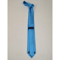 Mens Tie ZENIO By Stacy Adams Slim Skinny Narrow Twill Woven Soft Silky Z6 Blue - J.Valintin Men's Wear Legend - 24760